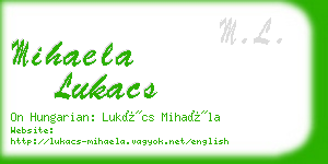 mihaela lukacs business card